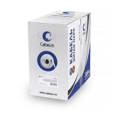 Кабель витая пара UTP (U/UTP), категория 6, 4 пары (23 AWG), одножильный, LSZH нг(А)-HF, серый (50 м)