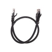 Шнур коммутационный патч-корд U/UTP, CAT 6, RJ45-RJ45, 26AWG, LSZH, черный, 0,5м REXANT