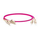 Патч-корд волоконно-оптический (шнур) MM 50/125(OM4), SC-SC, 3.0 мм, duplex, 10G/40G, LSZH, 3 м, черный