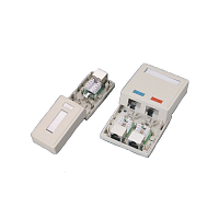 LUE-MB1-5ES-WH LU Настенная розетка 1 порт PCB, Кат.5e, экранированная, RJ45, серия Supreme