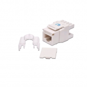 LUE-IK45-8C6U-WH   LU Модуль Keystone UTP Кат.6, RJ45/8P8C, Dual type, Серия Supreme 180°