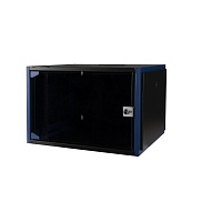 Шкаф настен. 19", 7U 600х450, дв. стек, чер.