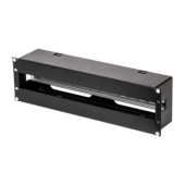 Панель 19" с DIN-рейкой, 3U, Ш481хВ133хГ97мм, черная