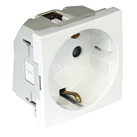 РОЗЕТКА 2К+З С З/Ш 90º - 2 МОД, КРАСНЫЙ (45129 SVM)