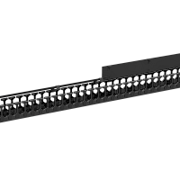 Органайзер кабельный вертикальный, 47U, для шкафов серий TFR-R, TFI-R и TFA, Ш97хГ110мм, металлический, с пластиковыми пальцами, с крепежом, цвет черн