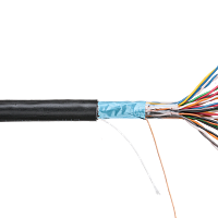 Кабель NETLAN F/UTP 16 пар, Кат.5 (Класс D), 100МГц, одножильный, BC (чистая медь), внешний, PE до -40C, черный, 305м
