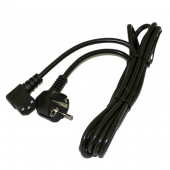 Кабель питания компьютера (Schuko+C13 (угловая)) (3x1.0), 10A, угловая вилка, 5м, цвет черный