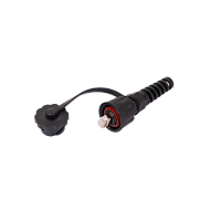 Индустриальный коннектор NIKOMAX RJ45/8P8C, Кат.6a (Класс Ea), 500МГц, покрытие 50мкд, экранированный, IP67, для одножильной витой пары, с защитной кр