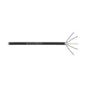 Кабель Суприм U/UTP, 4 пары, Кат.5e (Класс D), 100 МГц, AWG 24, универсальный, LSZH нг(A)-HF, до -40°С, черный, катушка 305 м