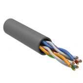 Каб. в. п. U/UTP кат. 5E 4 пары PVC 1м сер. GENERICA