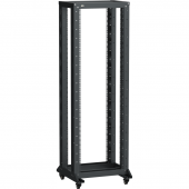 ITK LINEA F Стойка 2-рамная на рол. 42U 600х600мм черная