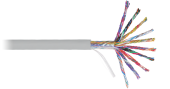 Кабель NIKOLAN U/UTP 50 пар, Кат.5 (Класс D), 100МГц, одножильный, BC (чистая медь), 24AWG (0,50мм), внутренний, PVC нг(А), серый, 1м - гарантия: 1 го