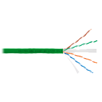 Кабель NIKOMAX U/UTP 4 пары, Кат.6 (Класс E), тест по ISO/IEC, 250МГц, одножильный, BC (чистая медь), 23AWG (0,55мм), полимерный материал нг(А)-HF, вн