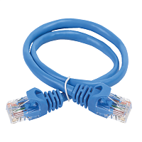 ITK Коммутационный шнур кат. 6 UTP PVC 15м синий