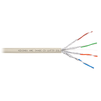 Кабель NIKOMAX U/FTP 4 пары, Кат.6a (Класс Eа), тест по ISO/IEC, 500МГц, одножильный, BC (чистая медь), 23AWG (0,58мм), полимерный материал нг(А)-LSLT