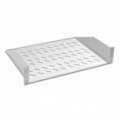 Полка консольная 19", 2U глубина 350мм, нагрузка до 25 кг, сер.