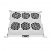 Модуль вентиляторный 19" 1U, 6 вентиляторов, регул. глубина 390-750 мм  с контроллером