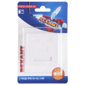 Розетка сетевая LAN, на стену, 2 гнездо 8Р8С (RJ-45), CAT 5e REXANT