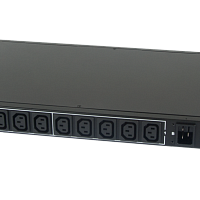 Блок контролируемых электрических розеток TLK, 19", AT - ATS, Автоматическое переключение питания между вводными линиями, 10 розеток C13, макс. нагруз