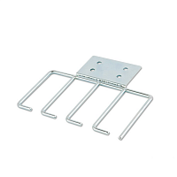 Кабельная гребенка 4U, металлическая, для шкафов Hyperline и ZPAS (комплект левая+правая)