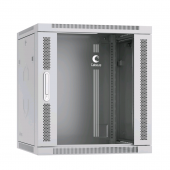 Шкаф телекоммуникационный настенный 19" 12U 600x450x635mm (ШхГхВ) дверь стекло