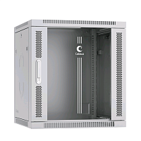 Шкаф телекоммуникационный настенный 19" 12U 600x450x635mm (ШхГхВ) дверь стекло
