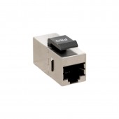 Адаптер проходной TERACOM PRO Cat.6 экранированный RJ45-RJ45 тип Keystone