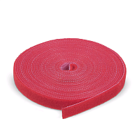 Лента (липучка) в рулоне, ширина 9 мм, длина 5 м, красная