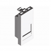 Адаптер для RJ11/RJ45  без джека (модуль 22,5х45), белый 