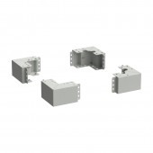 ITK LINEA S Уголок цоколя h=100мм сер. (4шт/компл)