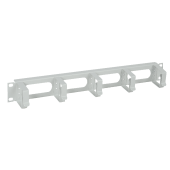 ITK Кабельный органайзер 19" 1U, 5 колец, серый