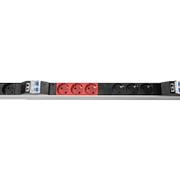 Верт блок розеток Rem-3×32, 3×32A, 6 авт, инд, 18S, 1420мм, шнур 3м IEC309