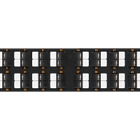 Коммутационная панель NIKOMAX 19", 2U, 48 угловых портов, Кат.6 (Класс E), 250МГц, RJ45/8P8C, 110/KRONE, T568A/B, неэкранированная, с органайзером, че