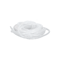 Лента NIKOMAX спиральная 15мм для организации и защиты кабельных пучков 12-35мм, толщина 1,0мм, белая, 10м