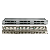 Патч-панель высокой плотности 19", 1U, 48 портов RJ-45, полный экран, категория 5E, Dual IDC