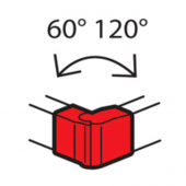Внешний угол 100x50 мм METRA