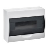 Корпус пластиковый ЩРН-П-12 черн. прозр. дверь IP41 GENERICA