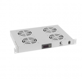 Модуль вентиляторный 19", глубина 320 mm, 4 вентилятора, с цифровым термодатчиком