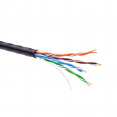 Информационный кабель неэкранированный U/UTP 4х2 CAT5E, PE, Черный