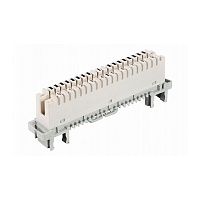 Плинт универсальный ПВТ-10Р-5е, 10 пар размыкаемые контакты 0...9