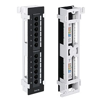 Патч-панель настенная, 12 портов RJ-45, категория 5е, с подставкой