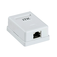ITK Настенная инф. розетка RJ45 кат. 6 UTP 1-порт