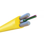 Кабель волоконно-оптический 9/125 (G.652D) одномодовый, 16 волокон, одномодульный, круглый, водоблокирующий гель, усиленный ст