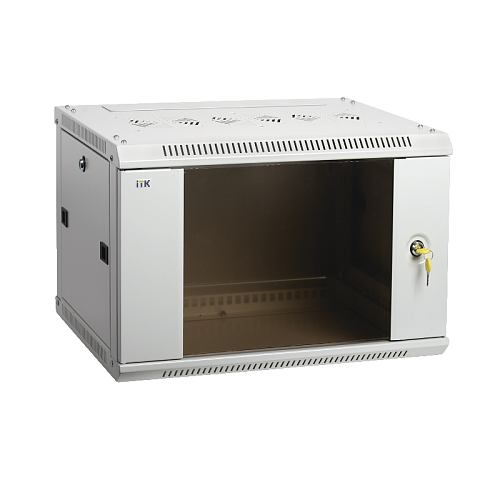 ITK Шкаф LINEA W 9U 600x600 мм дверь стекло, RAL7035