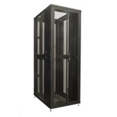 Стойка телекоммуникационная разборная, 48U, глубина 800 мм, цвет черный