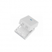 Коробка настенная для 2-х коммутационных модулей типа Keystone, цвет белый