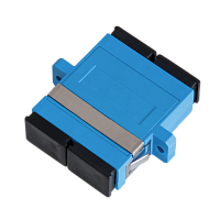 Адаптер NIKOMAX волоконно-оптический, соединительный, одномодовый, SC/UPC-SC/UPC, двойной, пластиковый, синий, уп-ка 2шт.