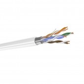 Кабель кат. 5е, 4 пары F/UTP, жила 0,52, PVCLS нг(А)-LSLTx, белый, катушка 305 м