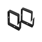 Кольцо организационное для укладки кабеля 65х45 мм, металлическое, цвет черный (RAL 9004)