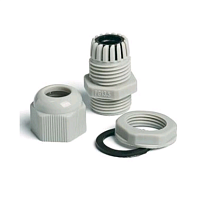 Кабельный ввод (зажим кабельный с контргайкой), под кабель D42мм, IP68, цвет серый